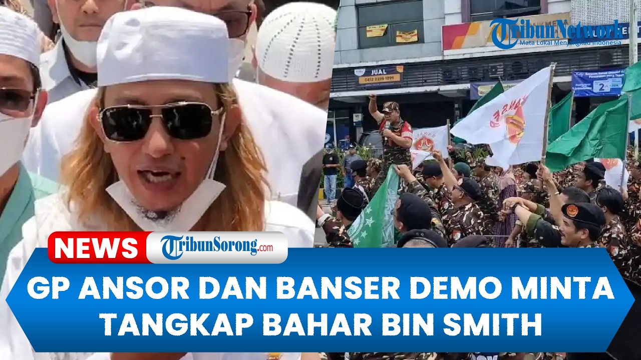 GP Ansor dan Banser Demo di Polres Metro Tangerang Kota Minta Tangkap Bahar bin Smith