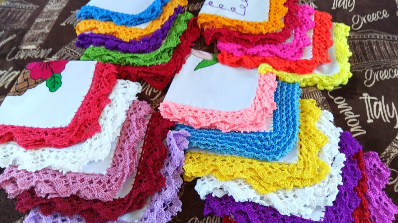 😱22 hermosas servilletas bordadas a mano !!! te encantar&aacute;n !!!!