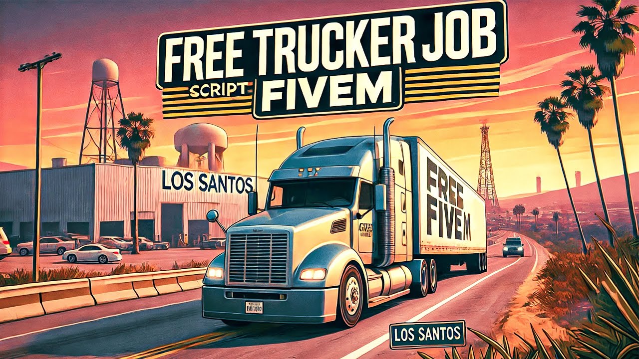 Free Truckerjob script fivem | Qbcore & Esx | Fivem Roleplay Server