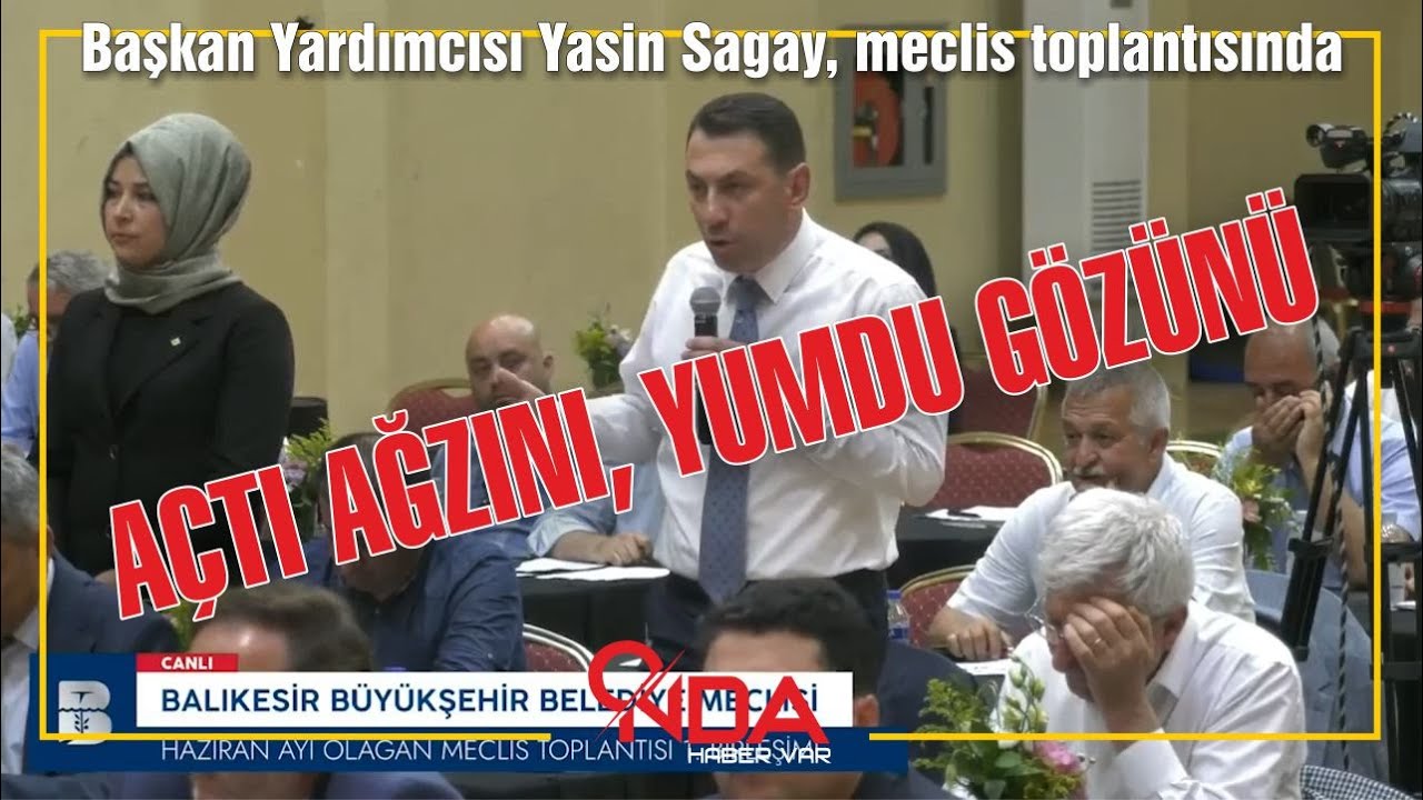 Başkan Yardımcısı Yasin Sagay, a&ccedil;tı ağzını, yumdu g&ouml;z&uuml;n&uuml;