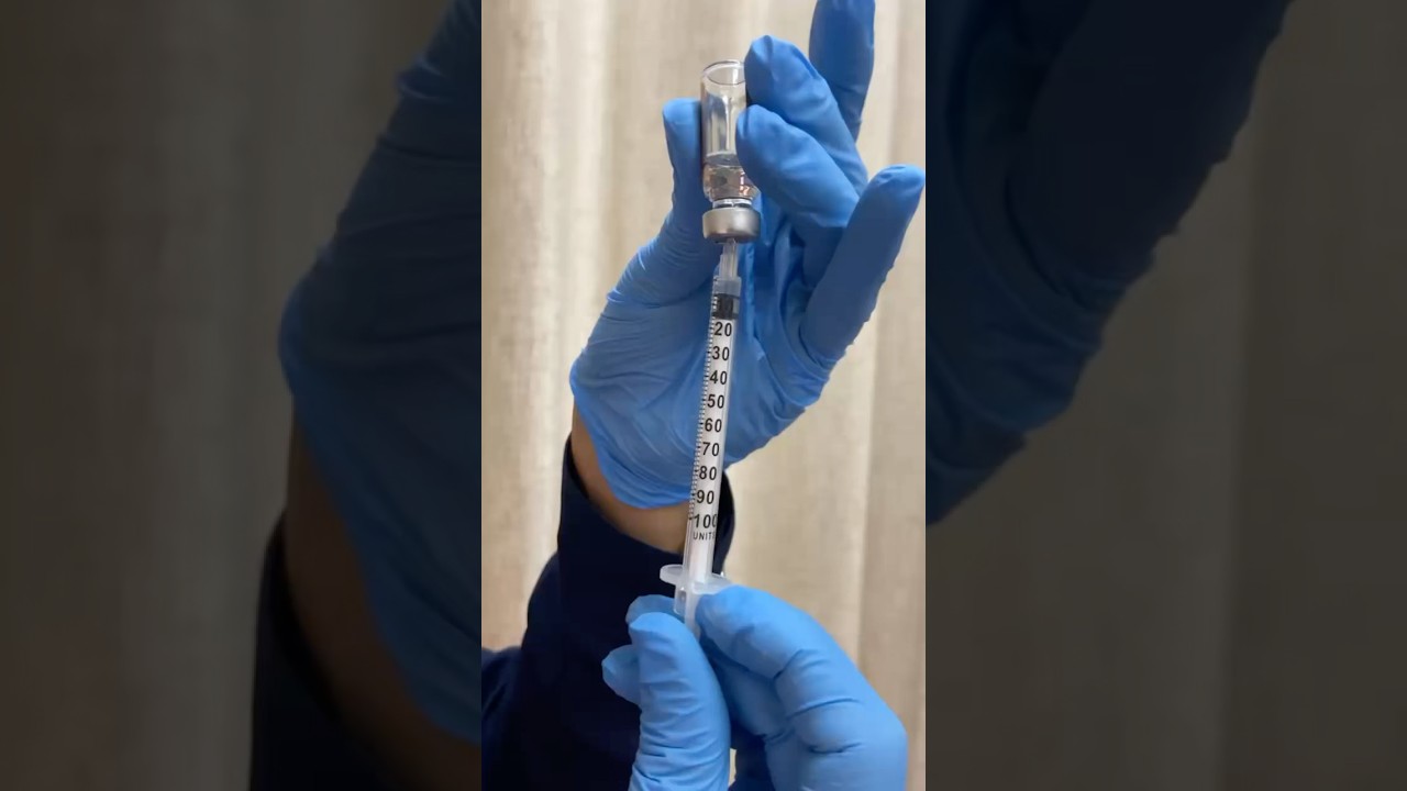 Como Aspirar e Aplicar o Tirzepatida :Passo a Passo com a Seringa de Insulina 100 Ui.