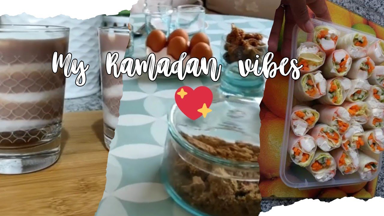 لفة الربيع وصفة سهلة و صحية + تحلية للسحو 😍🌙 Ramadan vibes 