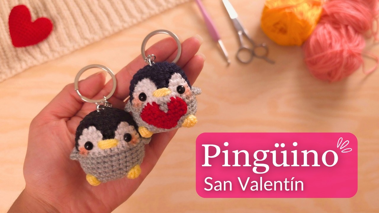 Pingüino Amigurumi ❤️ 🐧 Crochet Tutorial Paso a paso - Fácil 💕 San Valentín