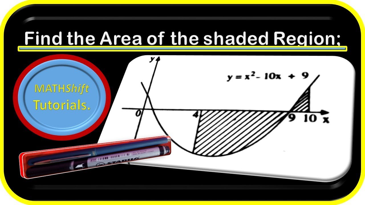 How to find area under a curve by Integration.-Example 3