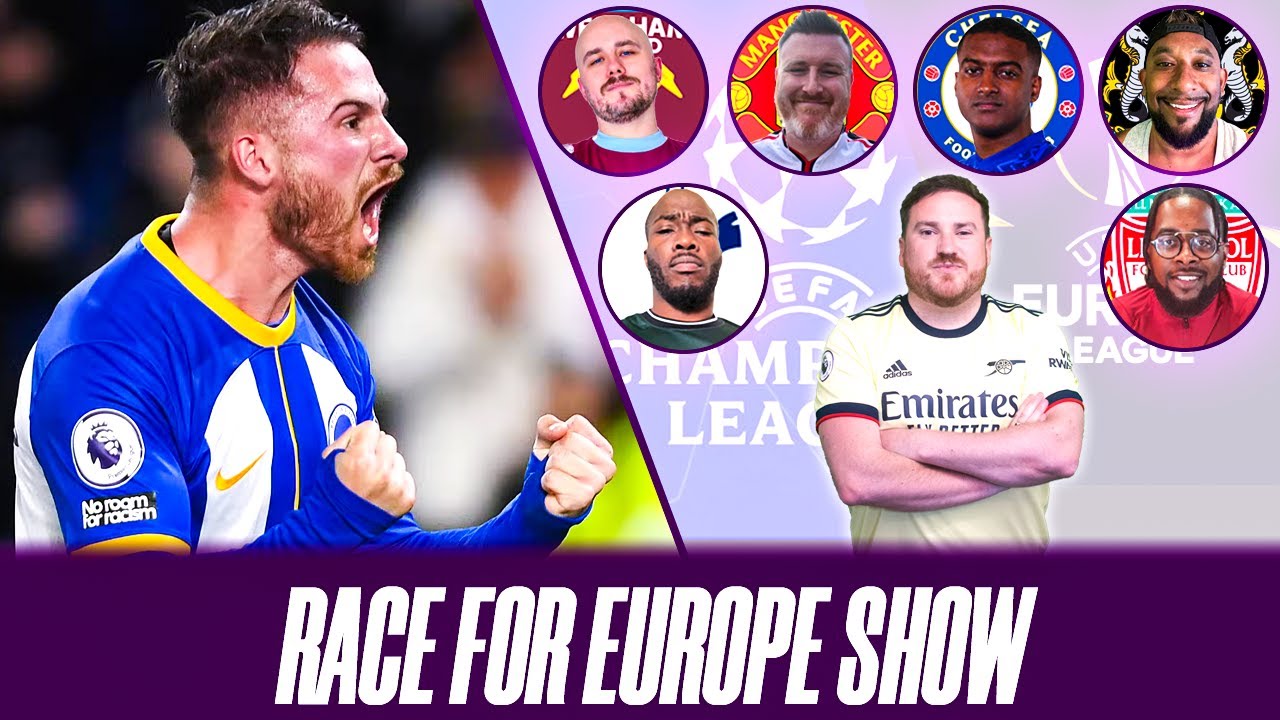 MAN UTD LOSE! CHELSEA RELEGATION FORM! CAN LIVERPOOL STILL GET TOP 4? - RACE FOR EUROPE SHOW