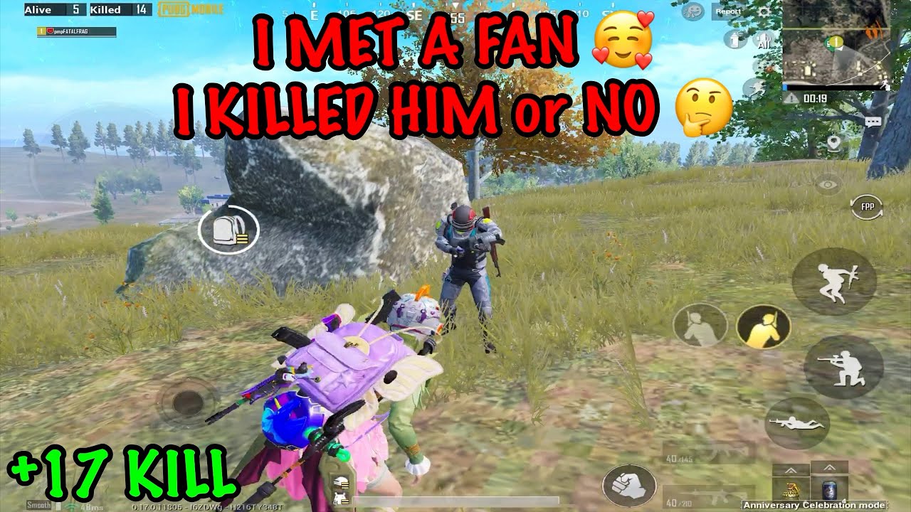 I MET A FAN 🥰, I KILLED HIM or NO 🤔 - PUBG Mobile