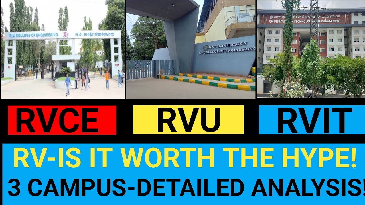 RVCE|RVIT|RVU COMPLETE ANALYSIS |MUST KNOW FACTS ABOUT RV INSTITUIONS