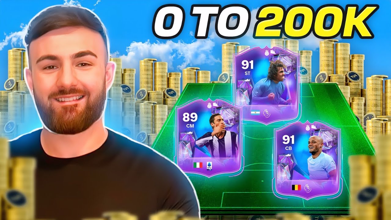 How to Make 200k Coins FAST in EAFC 24?! (0-200K step by step TRADING GUIDE) *BEST SNIPING FILTERS*