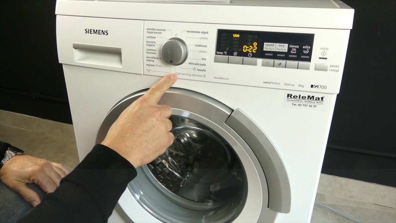 Reset lavadora Siemens, elimina los errores. Siemens washing machine reset, eliminates errors.