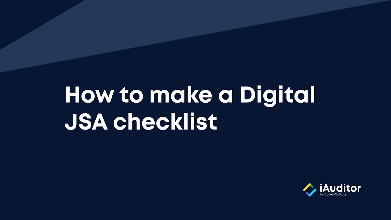 How to Make a Job Safety Analysis JSA Checklist