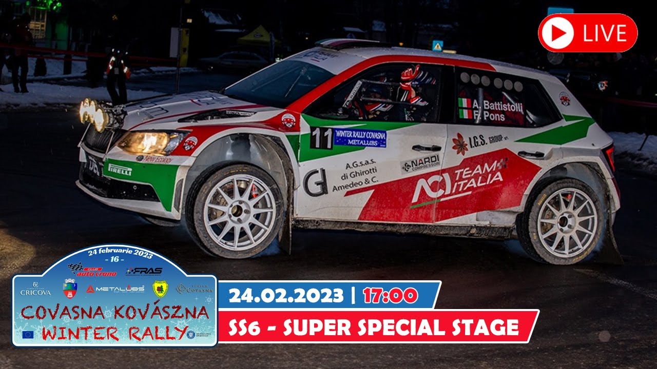 WINTER RALLY COVASNA 2023 - PS 6 SUPER SPECIAL STAGE COVASNA | LIVE