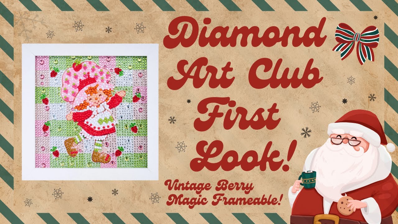 Первый взгляд на Diamond Art Club || Винтажная ягодная магия из линейки Frameables!