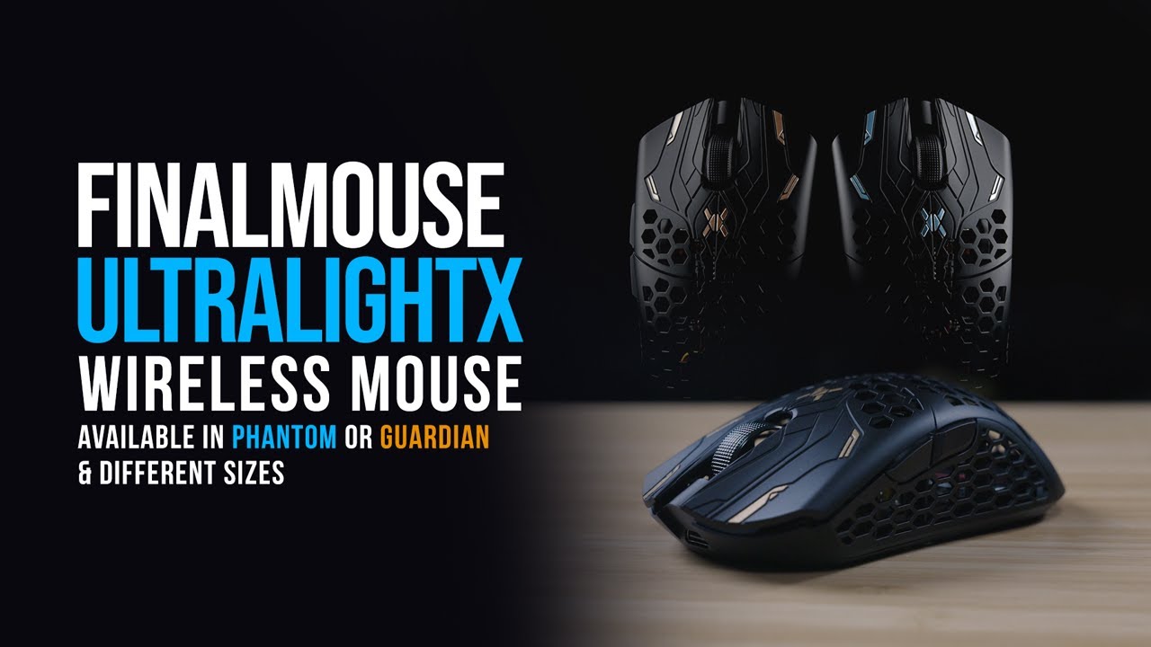 Finalmouse UltralightX Wireless Mouse - Phantom & Guardian
