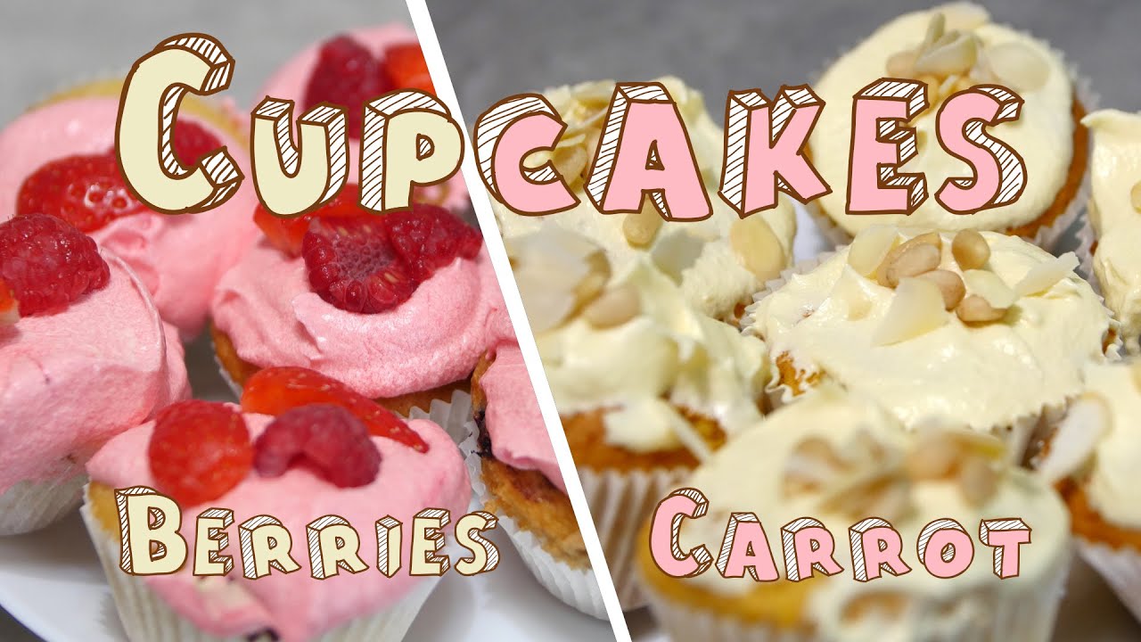 Berries and Carrot Cupcakes
