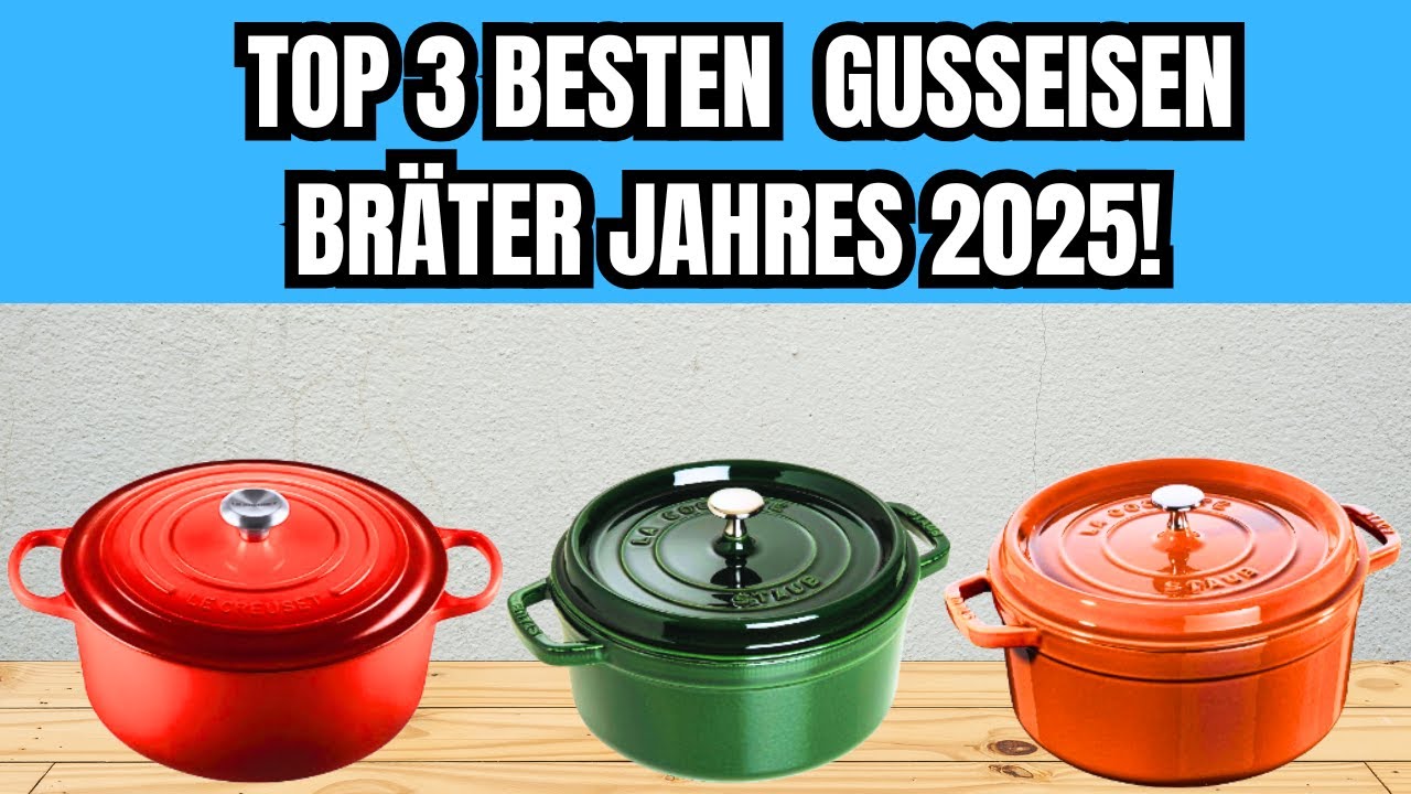 📍 TOP 3 BESTEN BRÄTER GUSSEISEN IM JAHRES 2025!!! (DIE MEISTVERKAUFTEN MODELLE!!!)