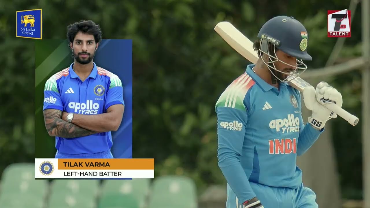 Tilak Varma scores a patient 60 off 97 balls | India &lsquo;A&rsquo; vs Sri Lanka &lsquo;A&rsquo; One Day Battle #tilakvarma