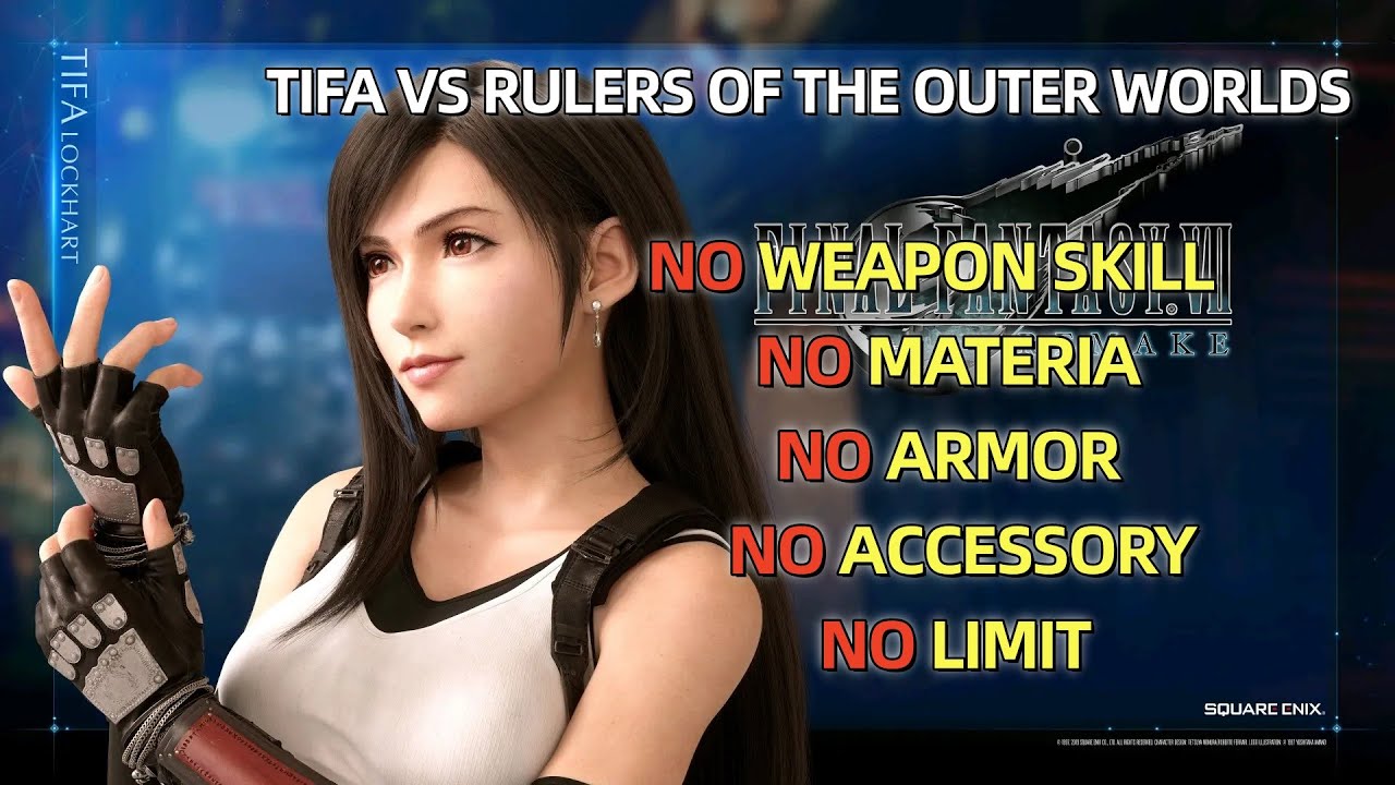 FF7 Rebirth: Tifa VS Rulers of the Outer Worlds (All Restrictions Only Weapon)