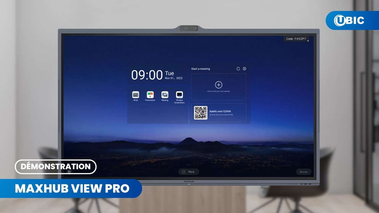 Prise en main du MAXHUB ViewPro - UBIC