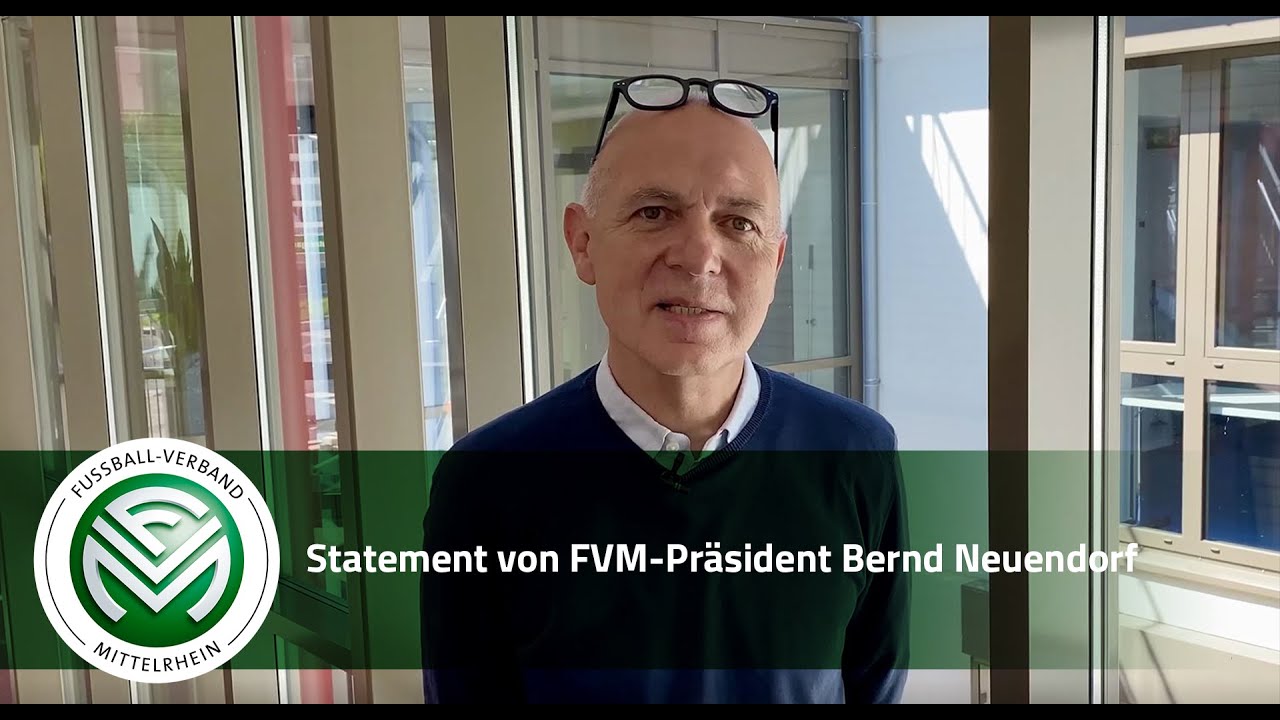 Statement von FVM-Pr&auml;sident Bernd Neuendorf zur Fortsetzung der Saison 2019/20 ab dem 1. September