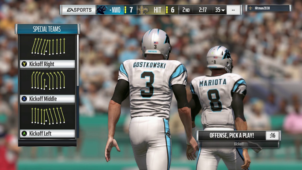 Madden 17: Ultimate Team: MUT head to head online (game 136) - Ricky & Gronk