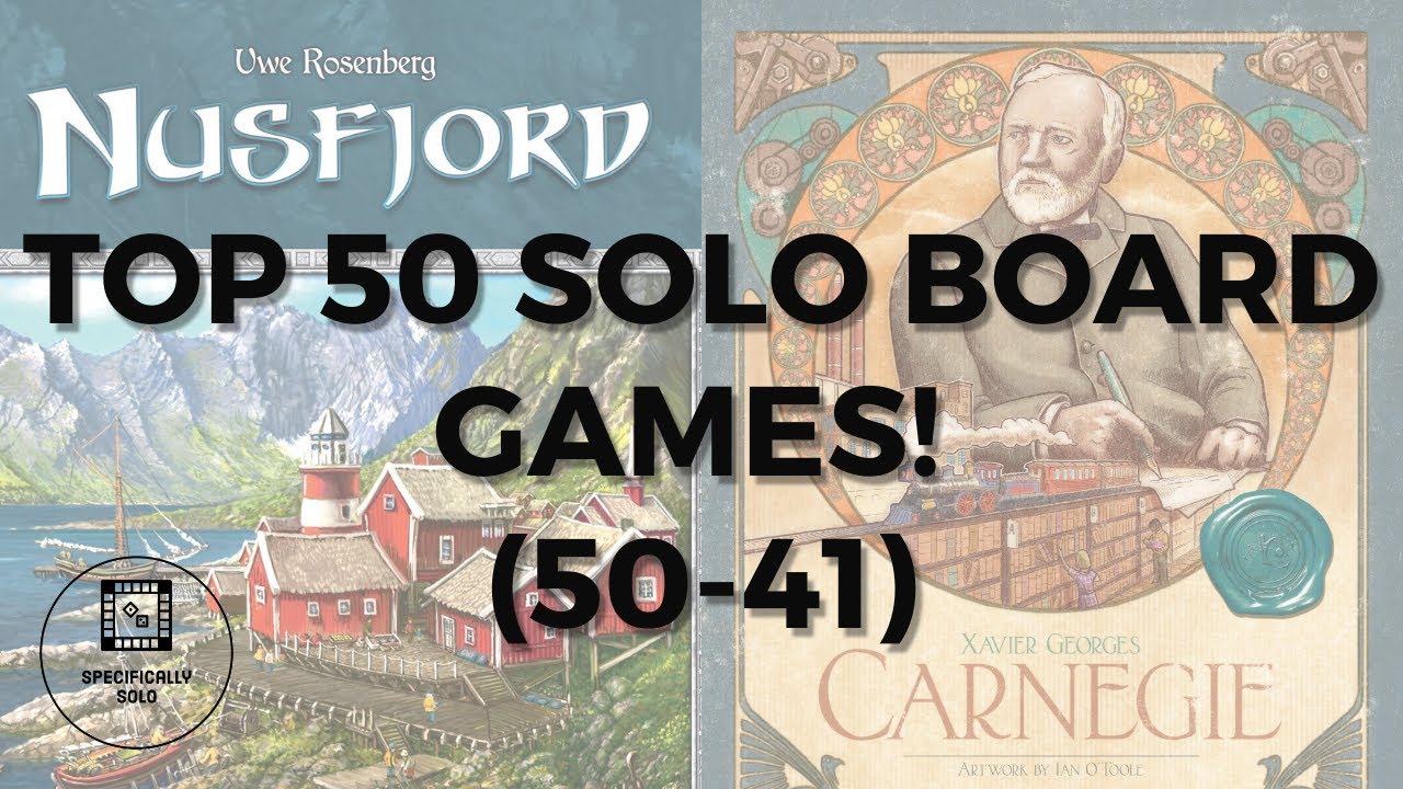 Top 50 Solo Board Games of All Time! | 50-41 | (2024 Edition)