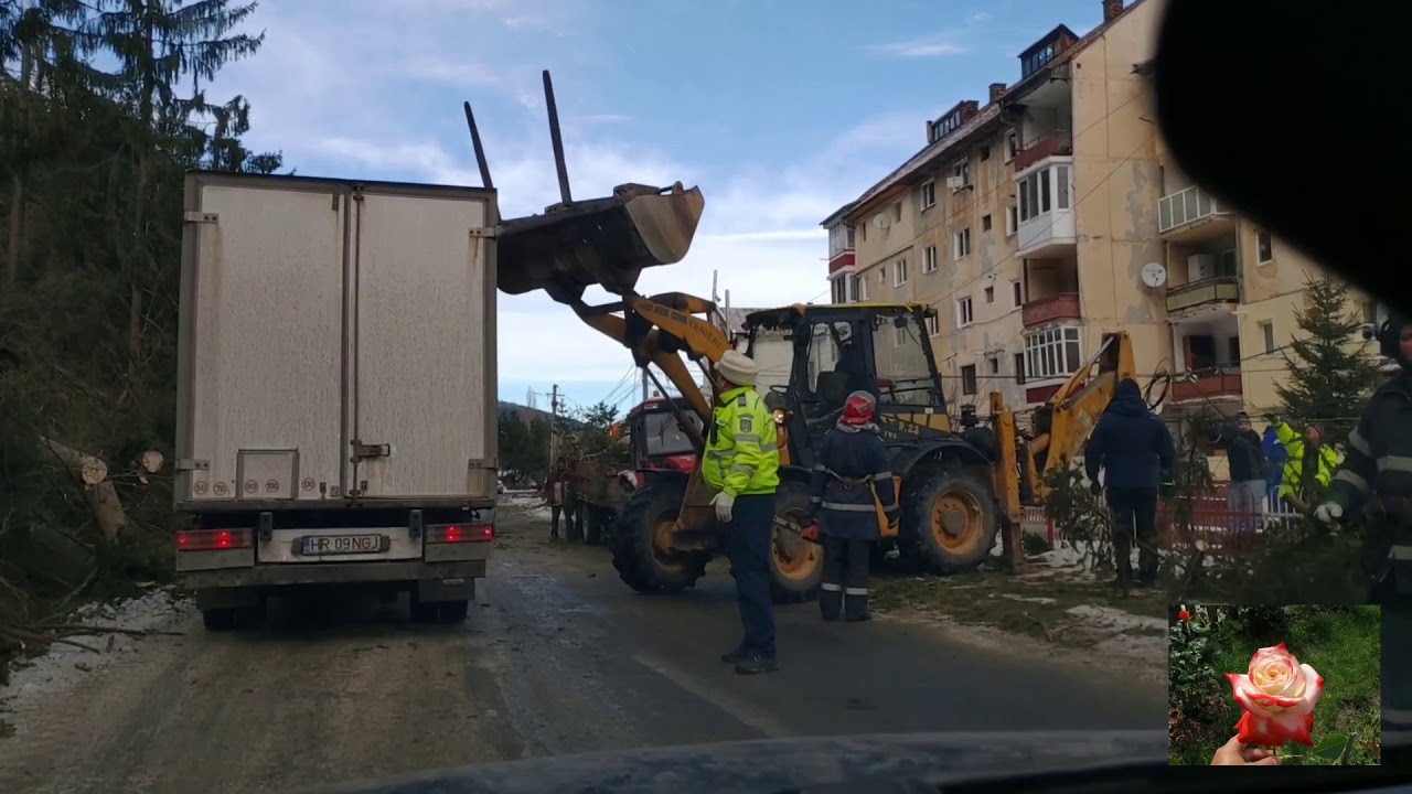 Bălan, județul Harghita, după o noapte grea