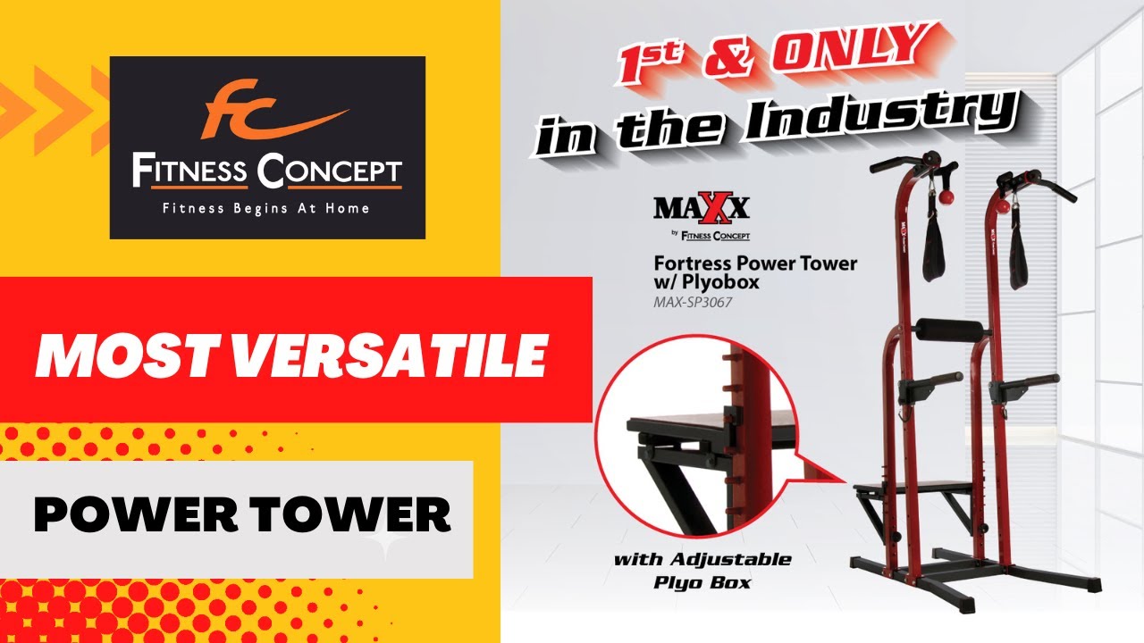 Maximize Your Home Workouts with MAXX FORTRESS Power Tower with Plyo Box!