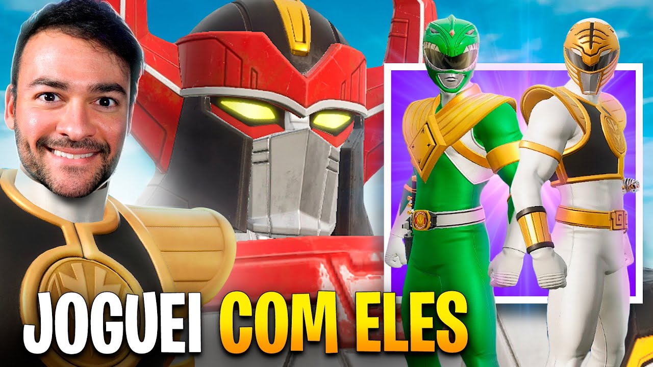LIBEREI OS POWER RANGERS NO FORTNITE!!! (Nova Temporada 4)