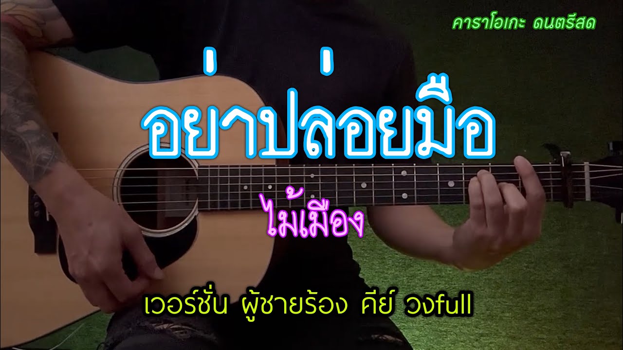 อย่าปล่อยมือ - ไม้เมือง | คีย์นักร้อง full | กีต้าร์โปร่ง คาราโอเกะ |