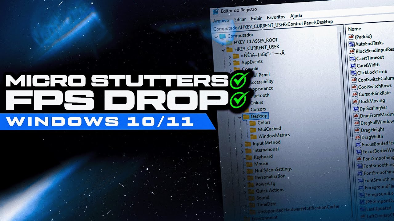 COMO OTIMIZAR O PC E ACABAR COM OS STUTTERINGS E FPS DROP NOS JOGOS ! STUTTERING FPS DROP FIX GAMES