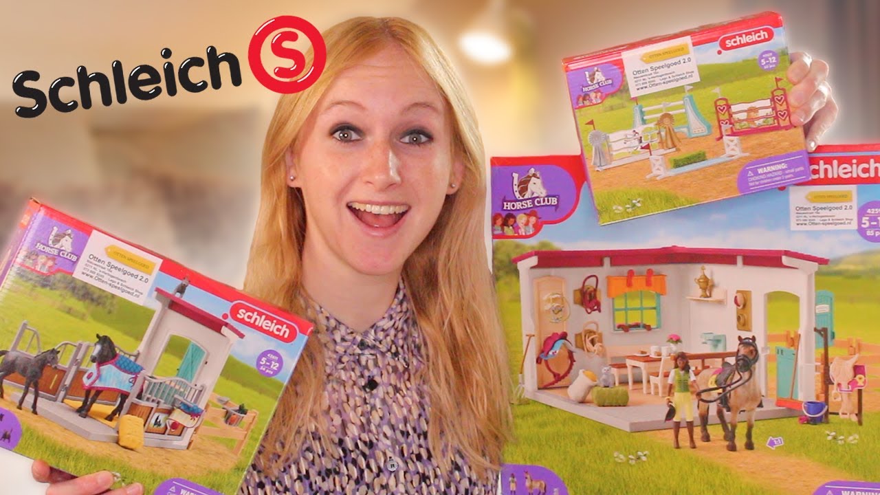 Mega SCHLEICH PAARDEN MANEGE UNBOXING! 🤩 Nieuwe stal, zadelkamer & meer! 🐴