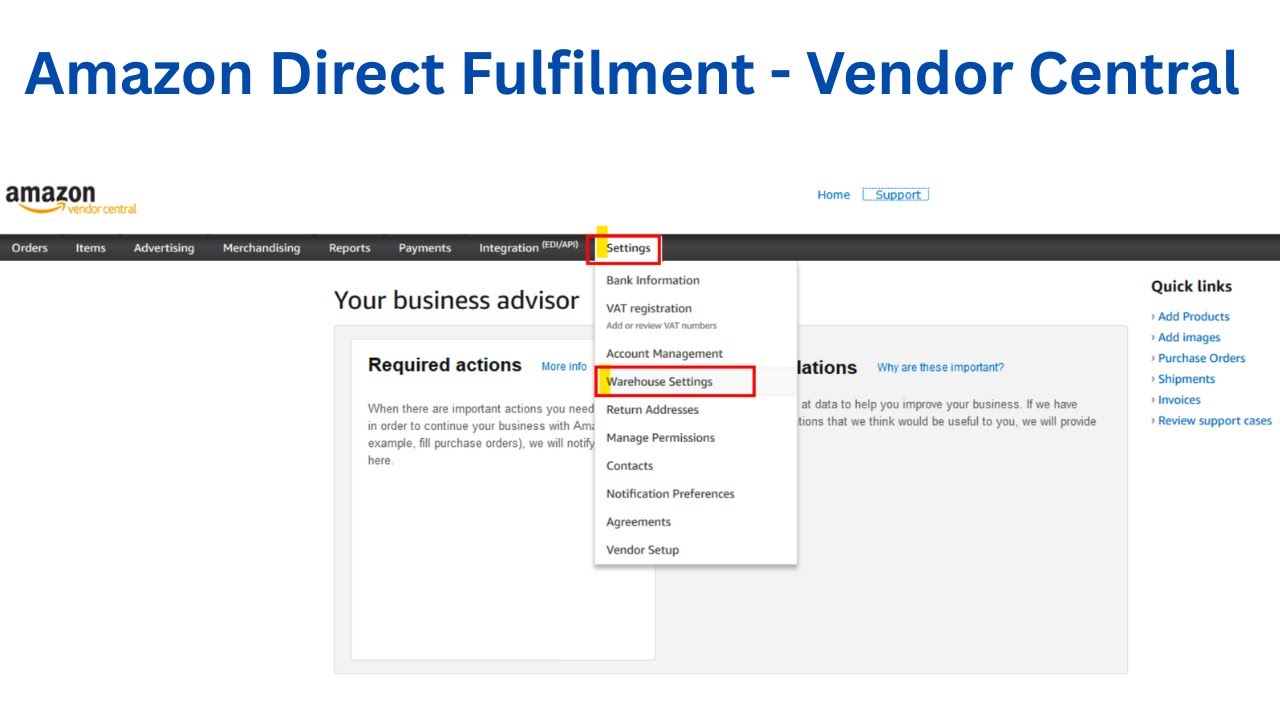 3 Tips when setting up Amazon Direct Fulfilment for Vendors/1P in 2025