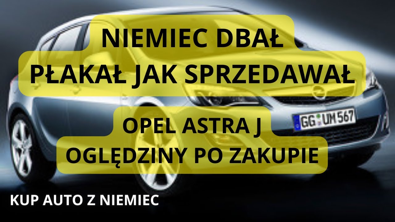 OPEL ASTRA J 1.4 OGLĘDZINY PO ZAKUPIE / AUTO Z NIEMIEC /