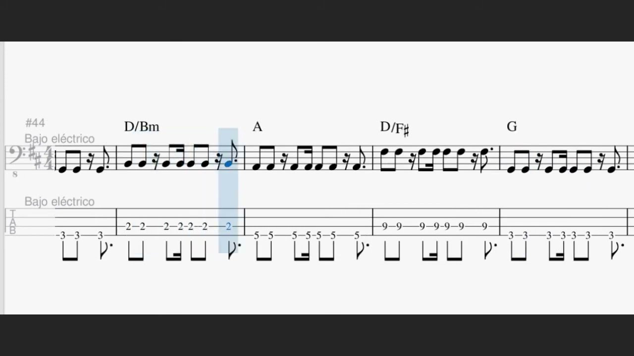 Estoy asombrado Planetshakers Bajo Partitura y Tablatura