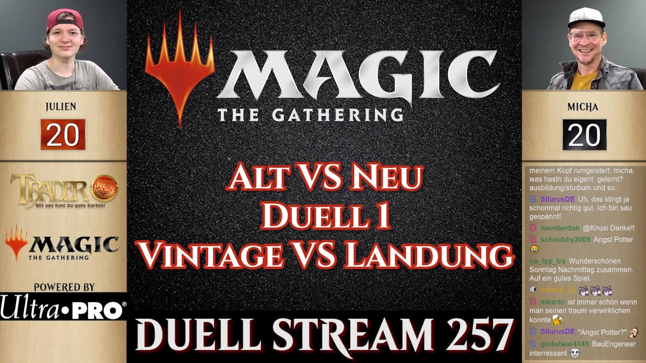 MTG Vintage Deck VS Landung | Alt VS Neu Duell #1 | Magic the Gathering deutsch | Trader | Power 9
