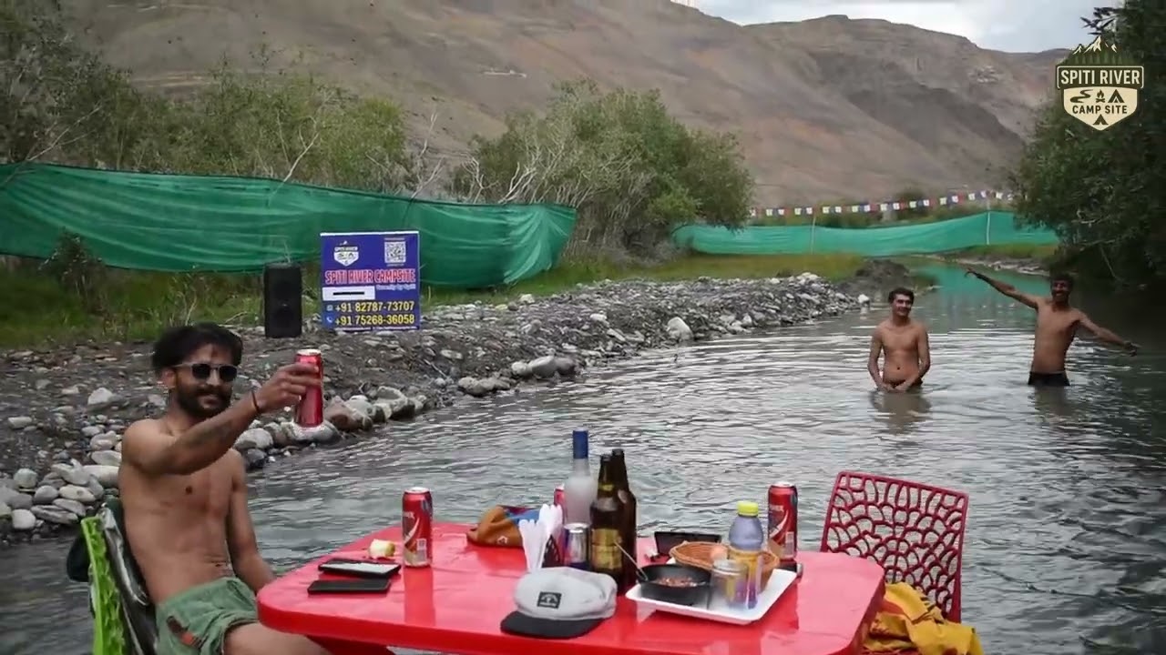 Spiti river campsite