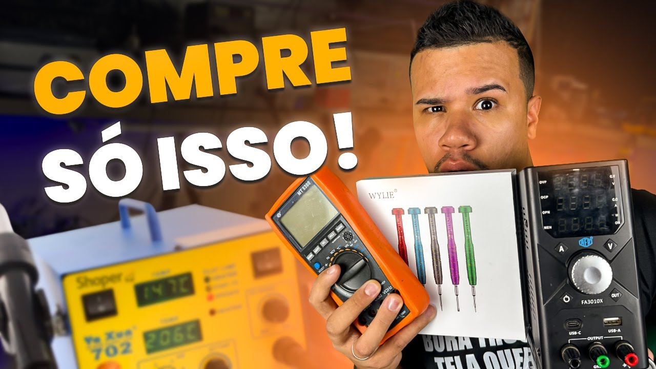 Ferramentas Que Voc&ecirc; Precisa Ter Para Come&ccedil;ar a Consertar Celular! (N&atilde;o Pode Faltar)