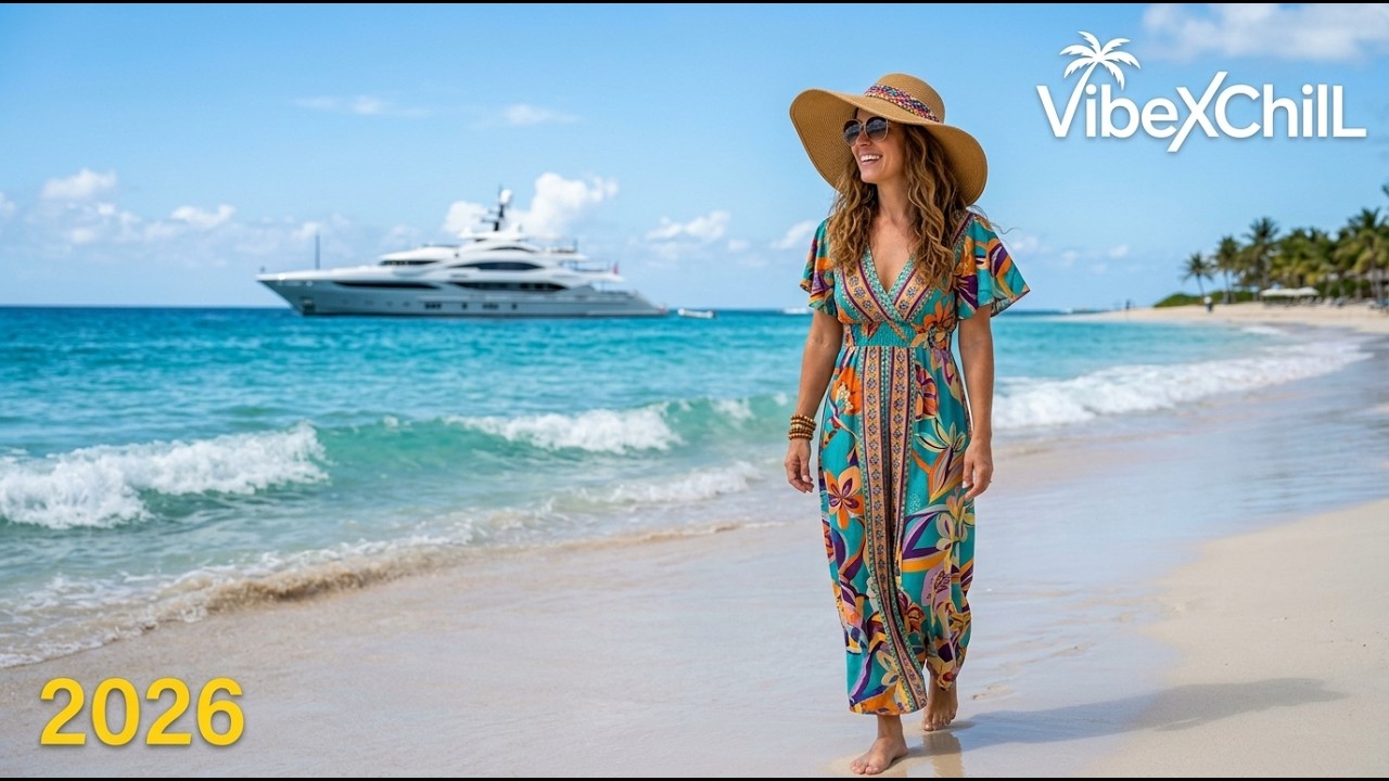 Relaxing Tropical Deep House 2025 🍹 Best Chill Vocal Summer Mix in UHD for TV | Vibe XChill