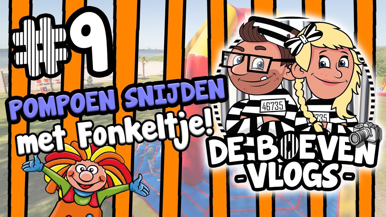 Boevenvlog #9 Halloween Pompoenen maken met FONKELTJE! - Speelpark Oud Valkeveen