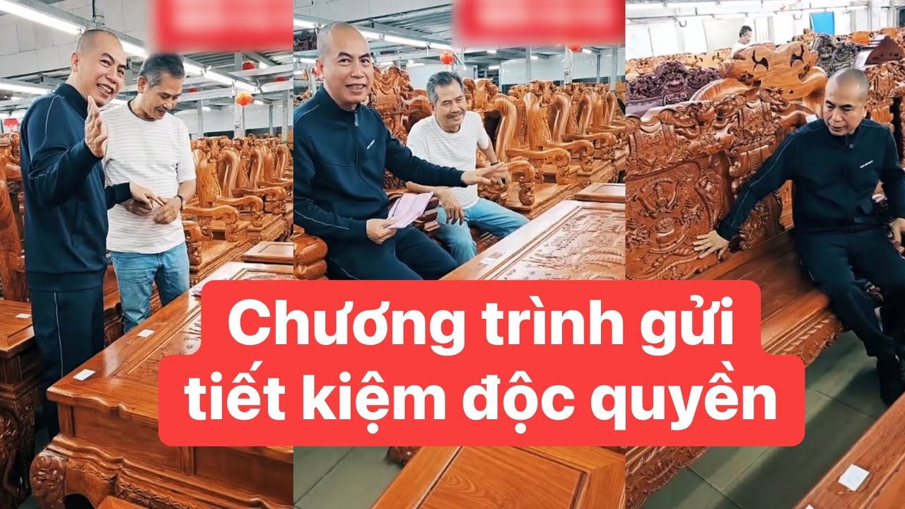 Khách hàng cực vui, khi hoàn thành gói gửi tiết kiệm tại Đồ Gỗ Đặng Văn Phúc