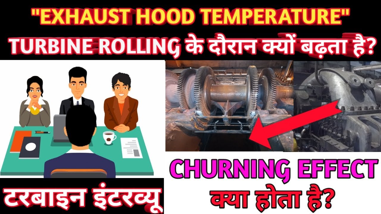 Why Exhaust Hood Temperature Increase During Turbine Rolling? What is Churning Effect in Turbine?