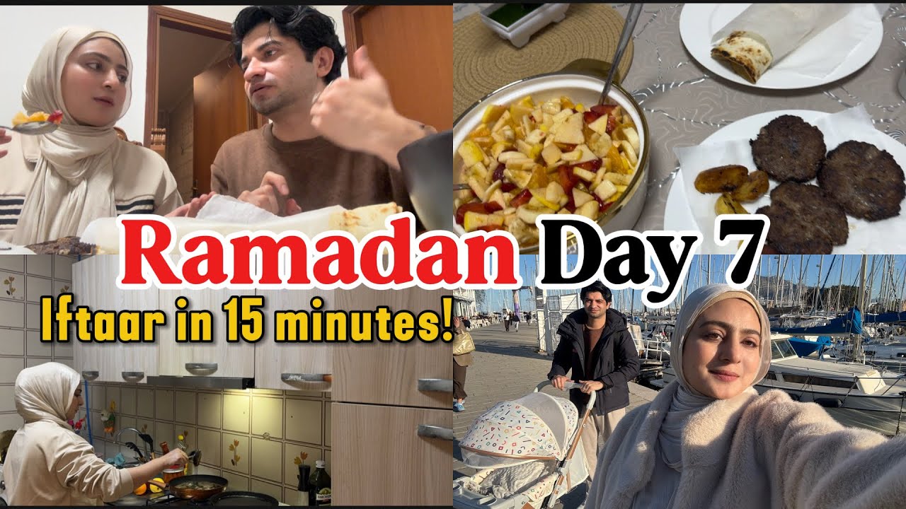 Iftaar in 15 minutes 😮 We went to the Sea 🌊 | RAMADAN DAY 7 in Italy 🇮🇹 