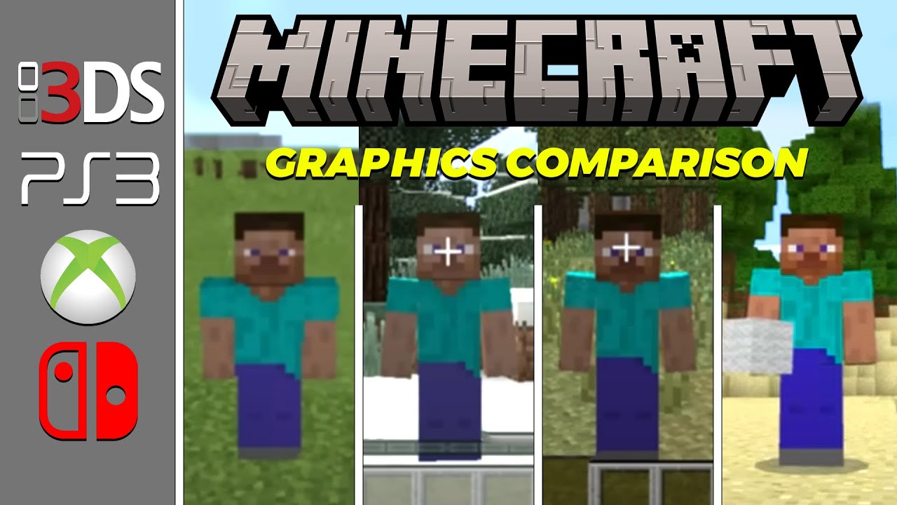 Minecraft - 3DS vs PS3 vs Xbox 360 vs Switch (Which One is Better?)