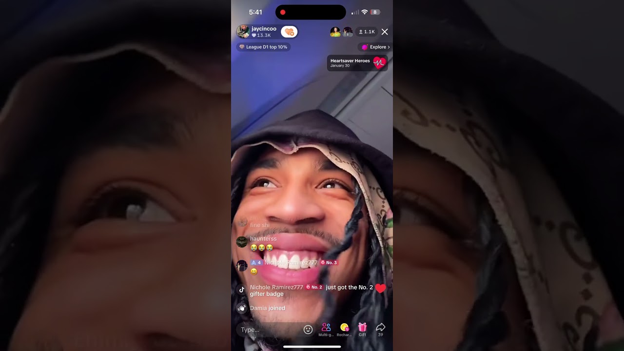 Jay cinco TikTok live