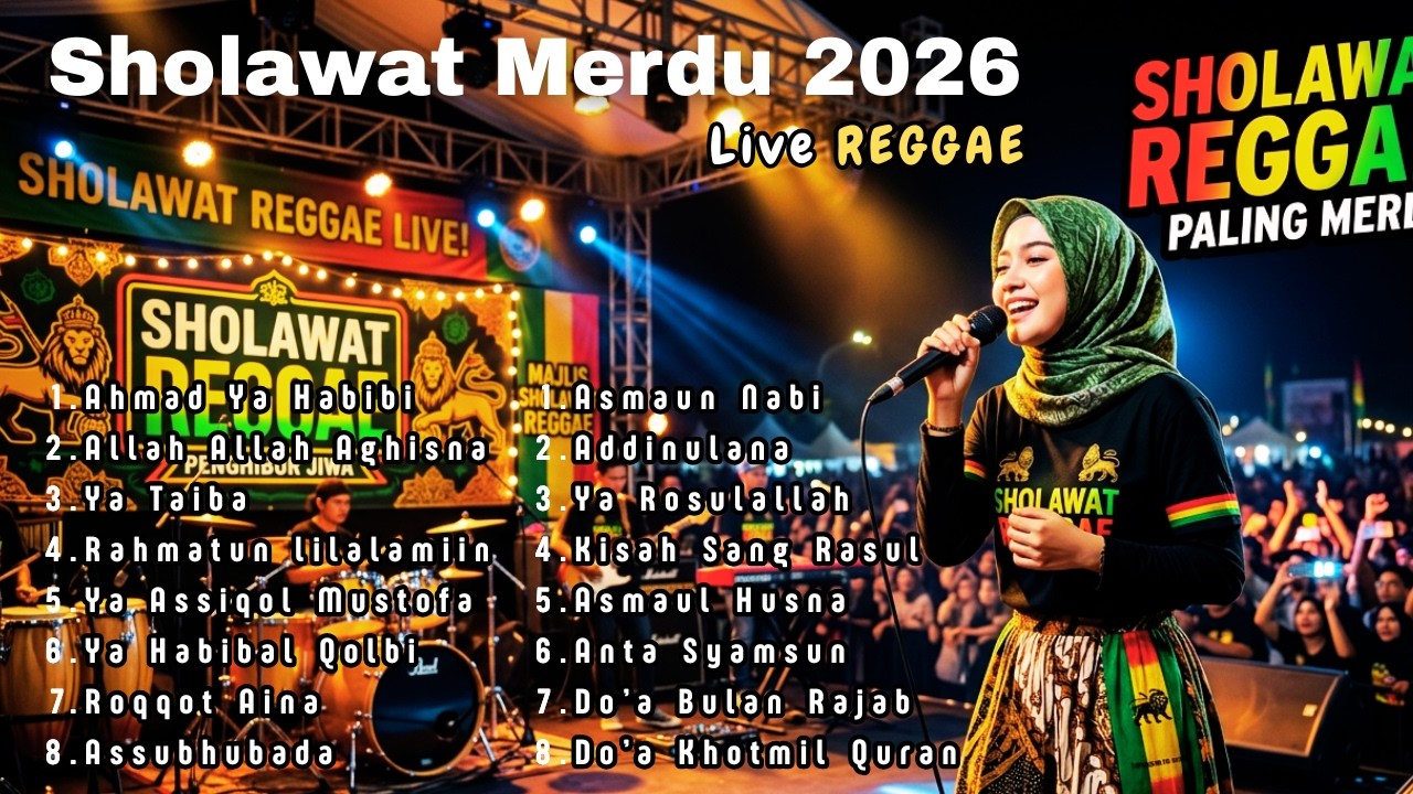 🎸CARA ASIK BERSHOLAWAT | SHOLAWAT REGGAE PALING MERDU 2026 🔥- Suara Merdu Bikin Tenang & Damai 🍃