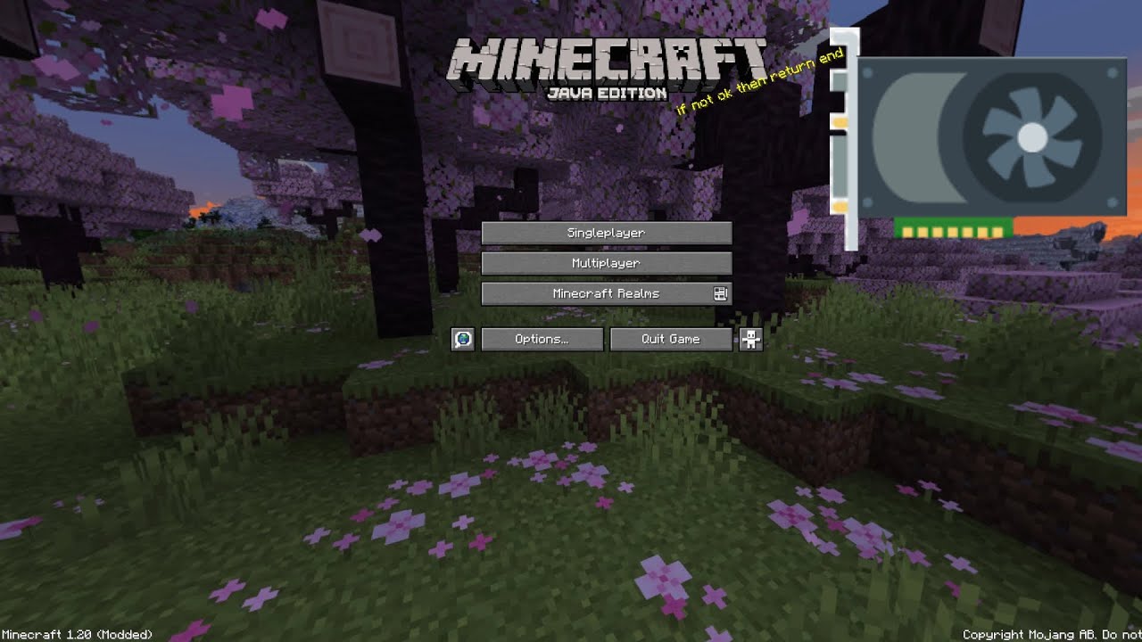 Benchmark Minecraft optifine 1.20.4 Galaxy book 2 I5 1235U