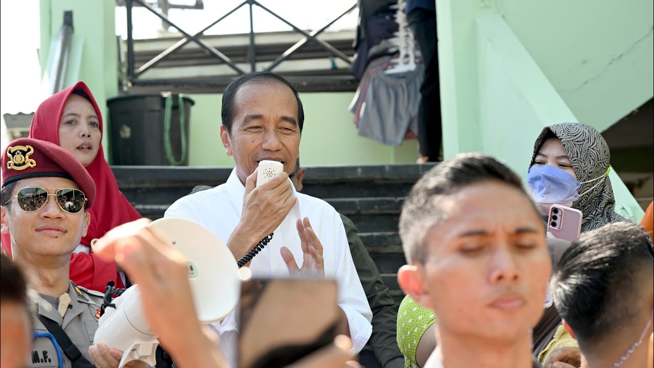 Presiden Jokowi Kunjungi Pasar Soponyono di Surabaya, 6 September 2024