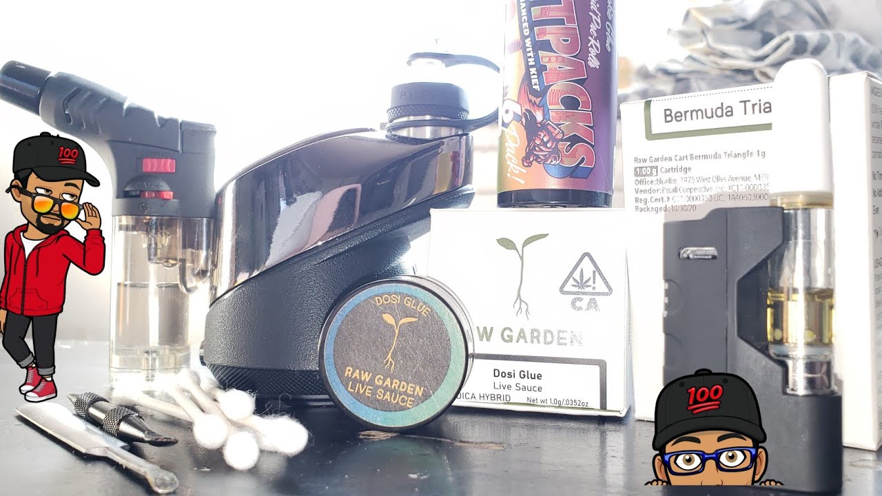 Raw Garden Dosi Glue &times; Bermuda Triangle Live Resin cart &times;  Cookie Gule jetpack Smoke  Session