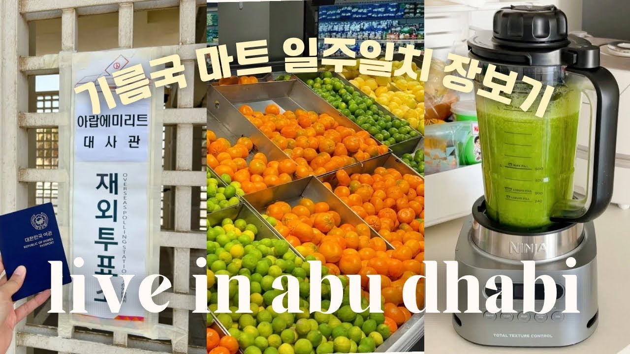 🇦🇪 기름국 장바구니 물가_ 일주일치 얼마 나오게요?🤑 / 아부다비에서 제일 좋아하는 마트 Wtc LuLu / 재외국민 투표 | 중동브이로그