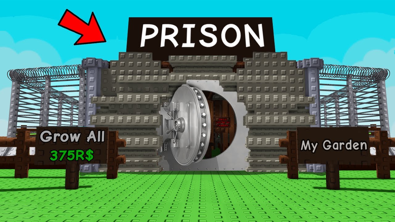 I Built a JAIL in Grow a Garden